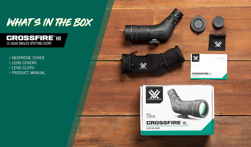 CROSSFIRE HD 12-36x50 ANGLED SPOTTING SCOPE