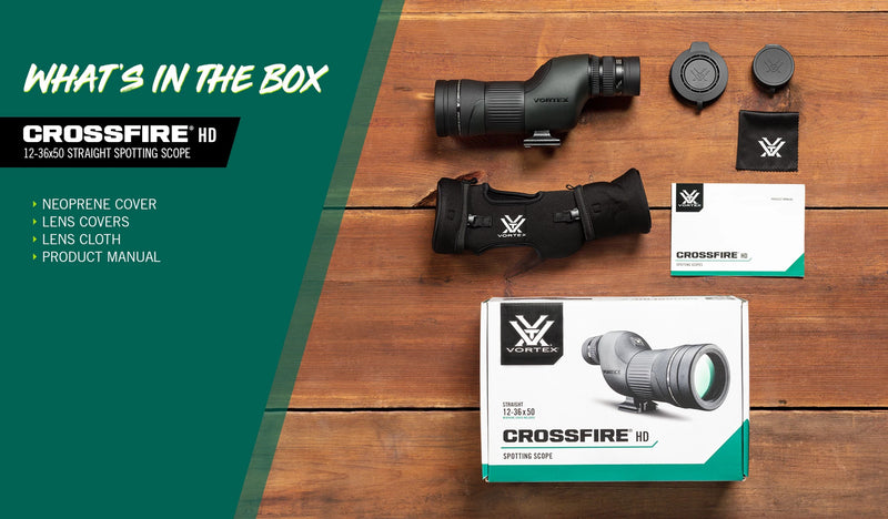 CROSSFIRE HD 12-36x50 STRAIGHT SPOTTING SCOPE